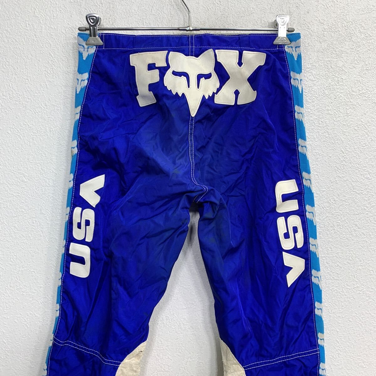 FOX モトクロスパンツ W32 フォックス レーシングパンツ ブルー