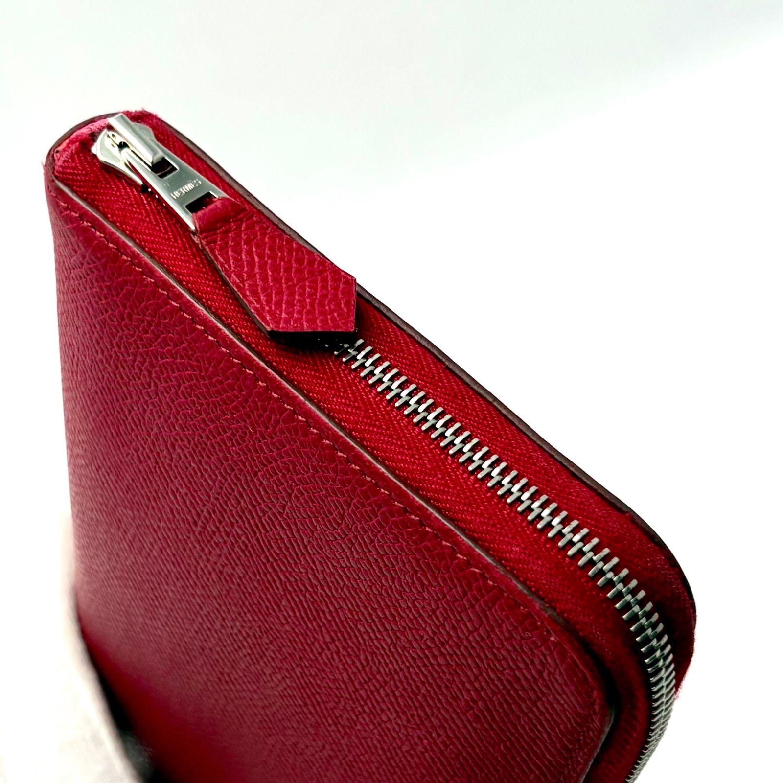 エルメス　HERMES アザップ　シルクイン　長財布　赤　レッド　馬柄 エルメス HERMES アザップ シルクイン 長財布 赤 レッド 馬柄