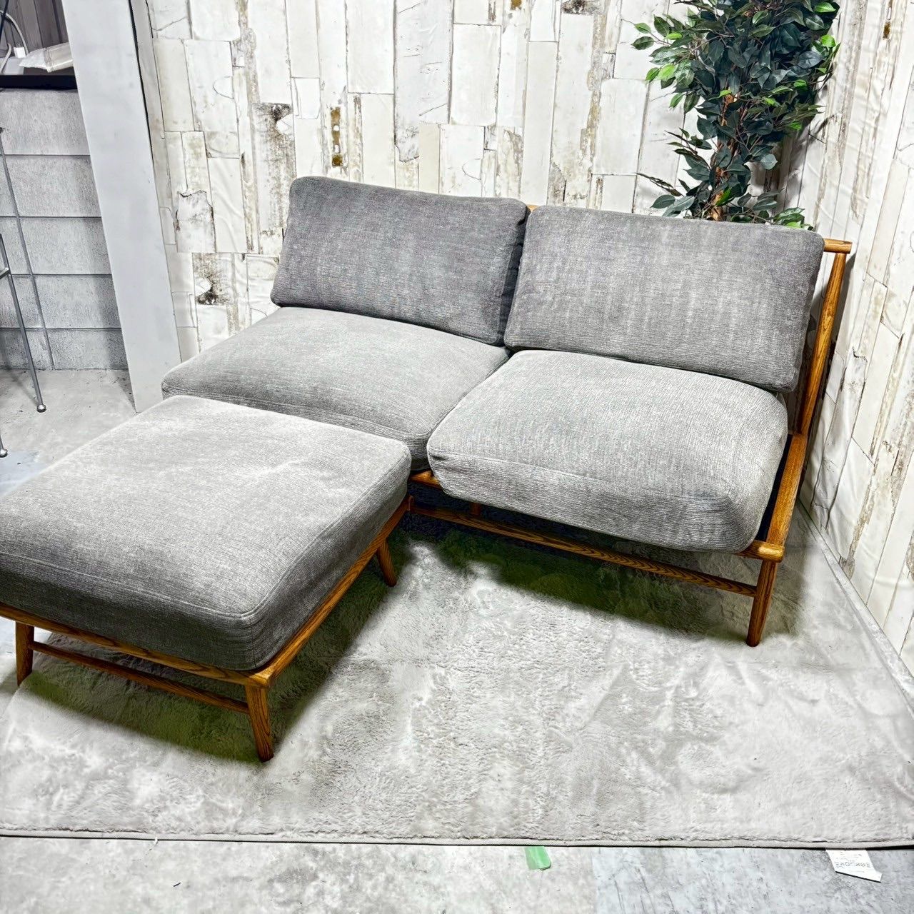momonatural クラウドソファ 2人掛けソファ　オットマン付 モモナチュラル / MOMO NATURAL クラウドソファ / CLOUD SOFA 2P