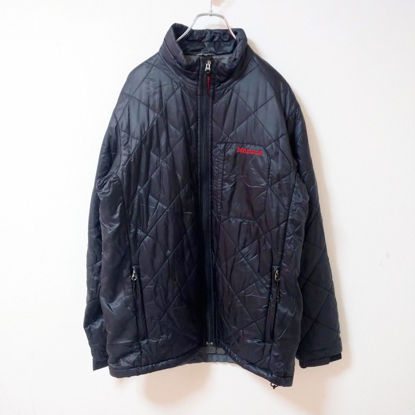 Marmot】マーモット ナイロンジャケット ジャケット L 黒 ブラック 