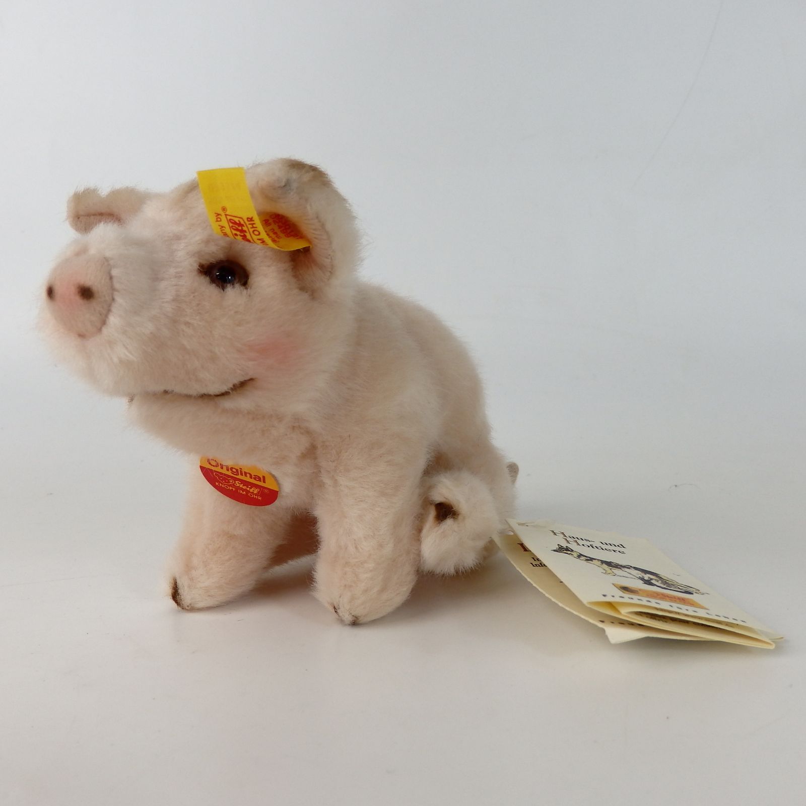 Staiff】シュタイフ ぬいぐるみ ブタ 072574 ピンク ブラウン