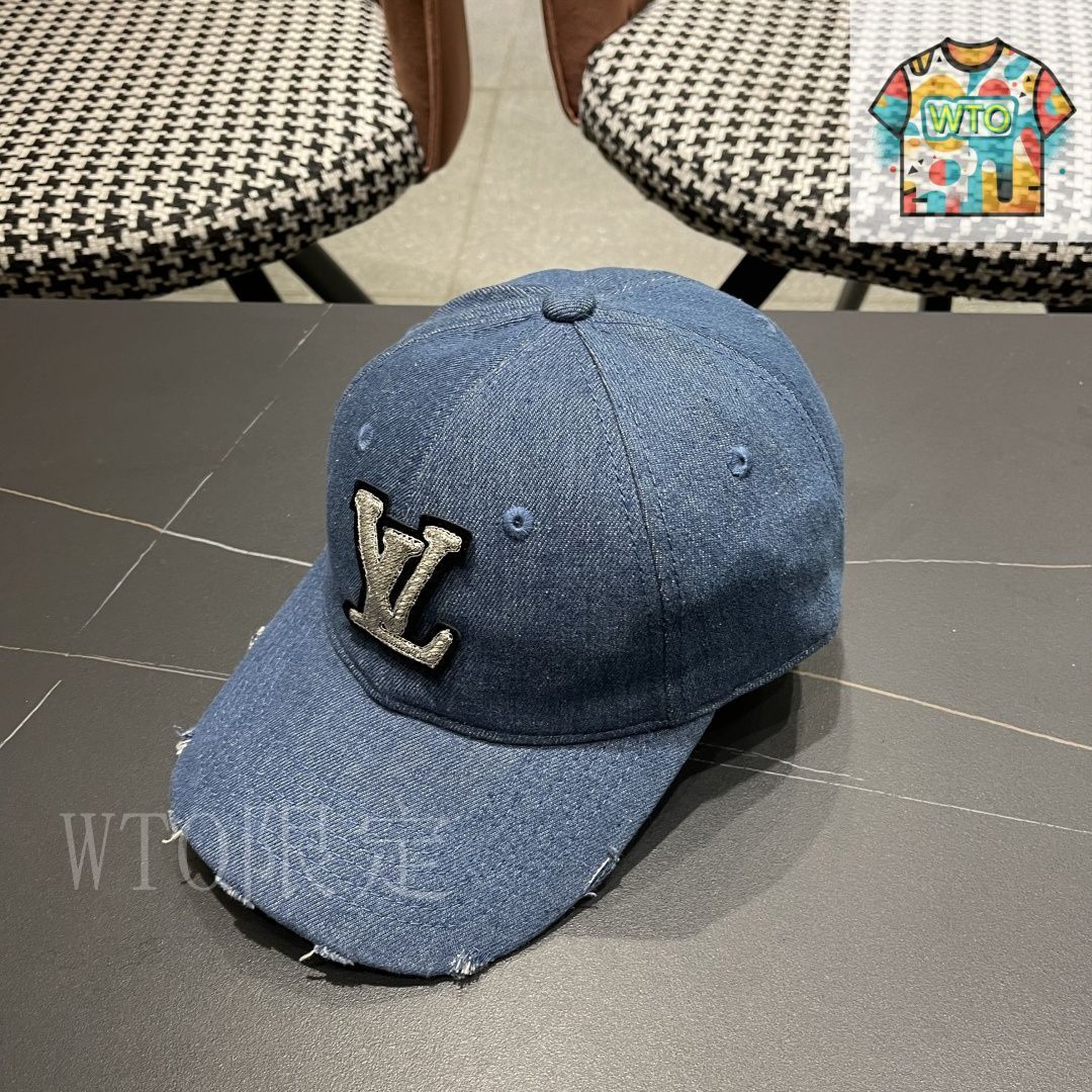 LOUIS VUITTON キャップ　現行品 残少!】Louis Vuitton ルイヴィトン MONOGRAM デニムキャップ