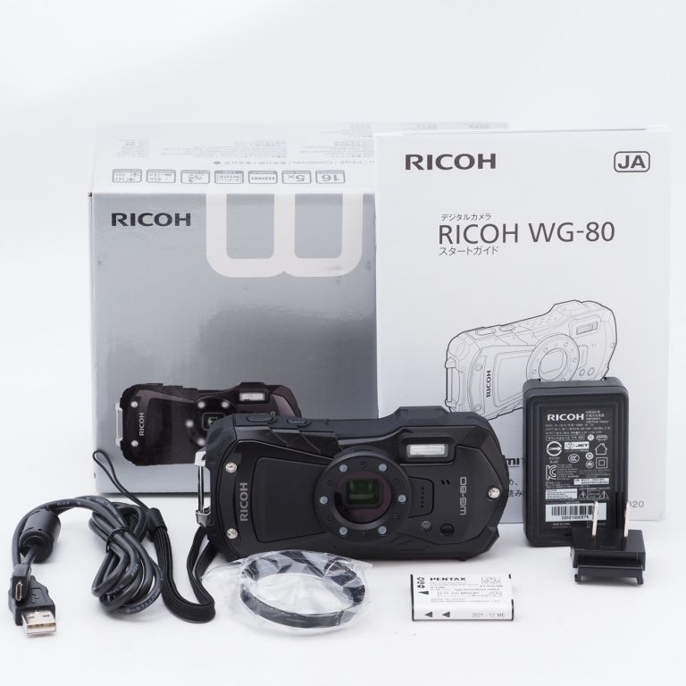 RICOH リコー WG-80 BLACK - メルカリ