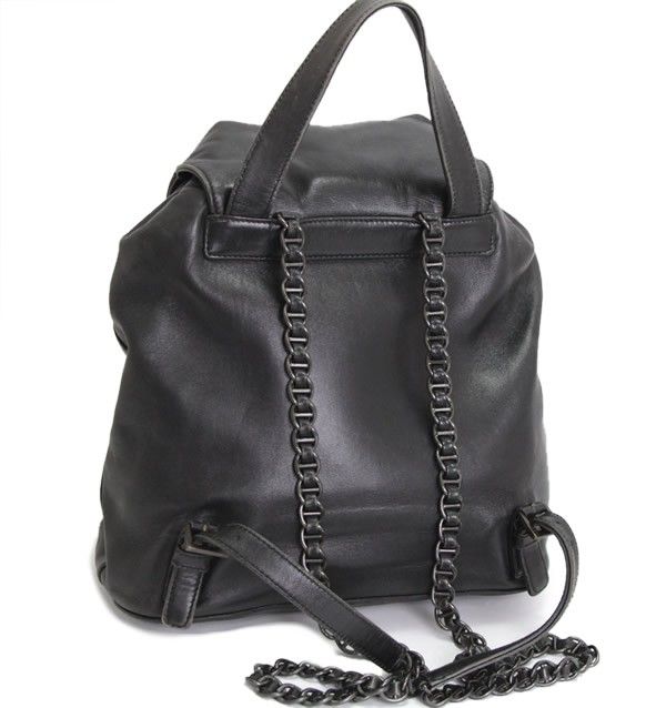 プラダ PRADA バックパック リュック 黒 レザー 【70702】 - メルカリ