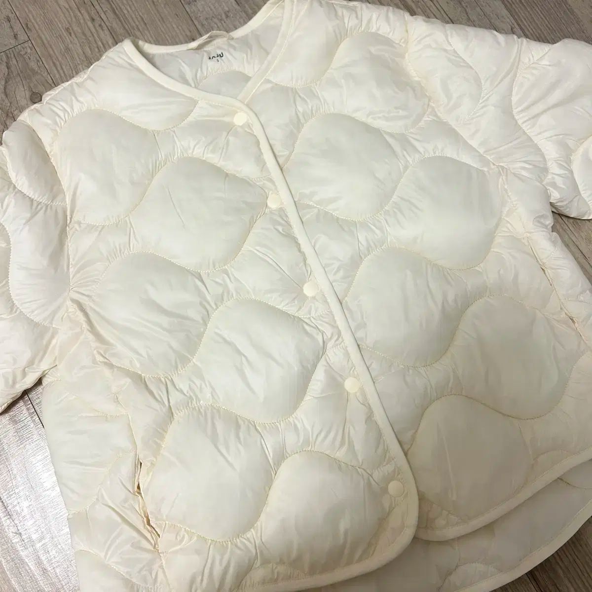 キルティングジャケット アイボリー|S