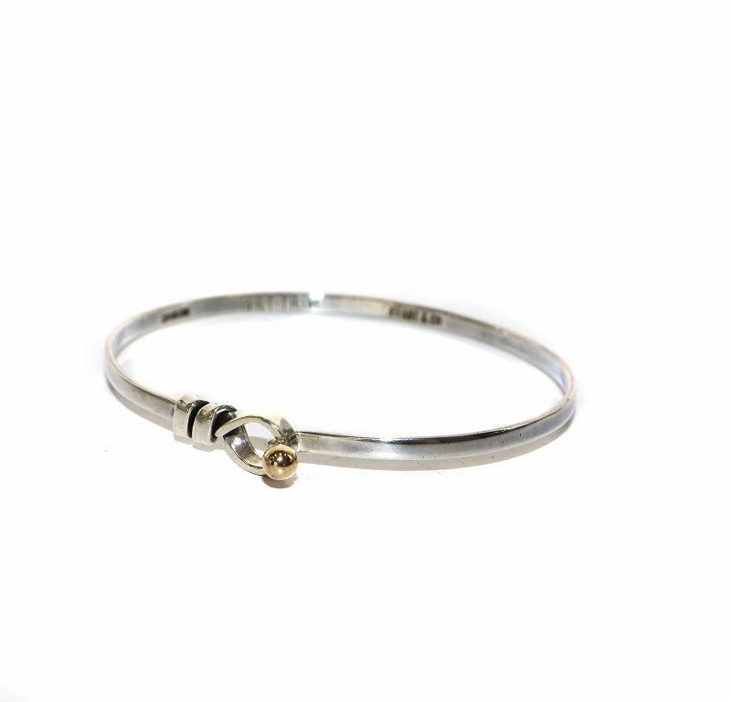 Tiffany & Co. 14KT Trim バングル ティファニー TIFFANY & CO. フックアンドアイ バングル