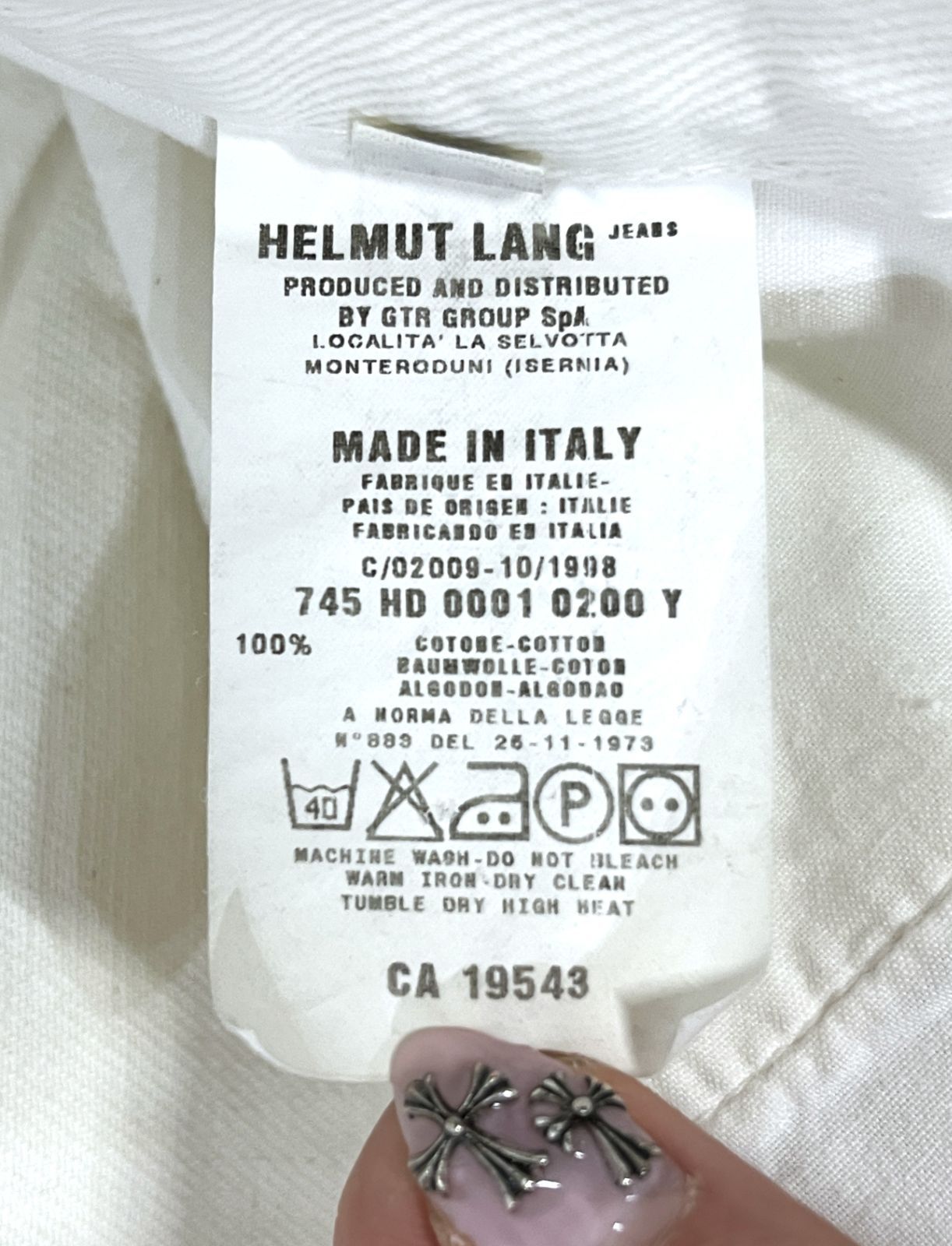 HELMUT LANG ヴィンテージホワイトデニムジャケット M HELMUT LANG