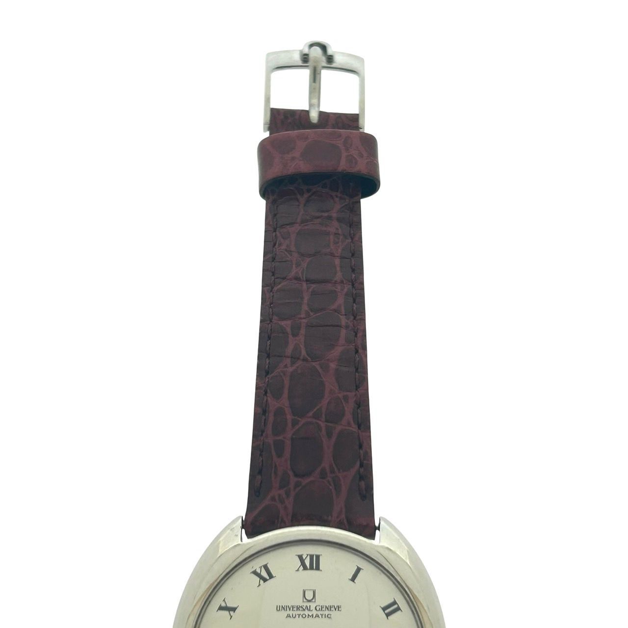 UNIVERSAL GENEVE ユニバーサルジュネーブ　手巻き 腕時計 UNIVERSAL GENEVE 866101 ホワイトシャドウ ローマ 自動巻き時計