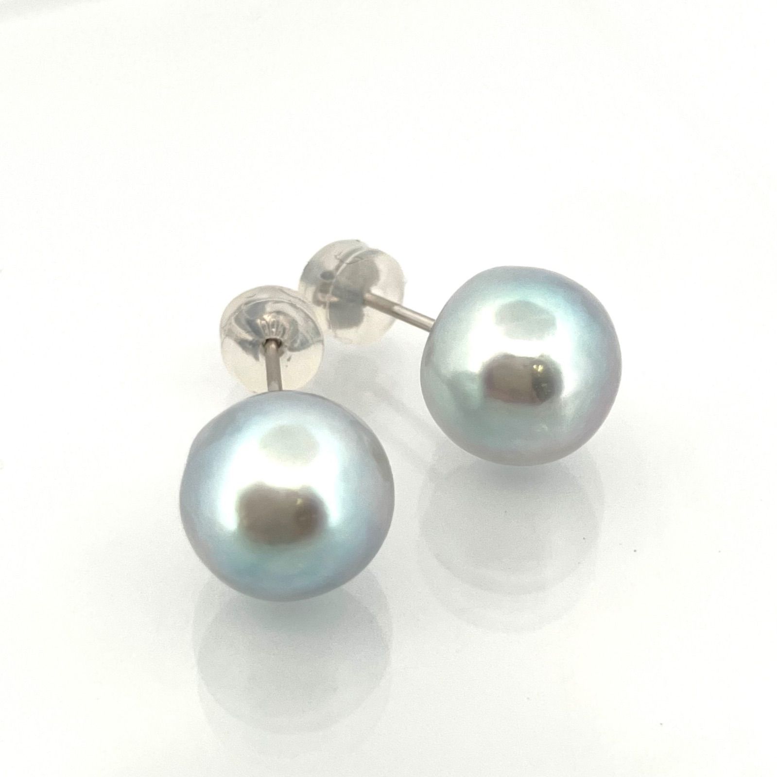 中古Pt900真珠ピアス プラチナアコヤ真珠ピアス（4.5mm）(RPE955-002)|TSUTSUMI