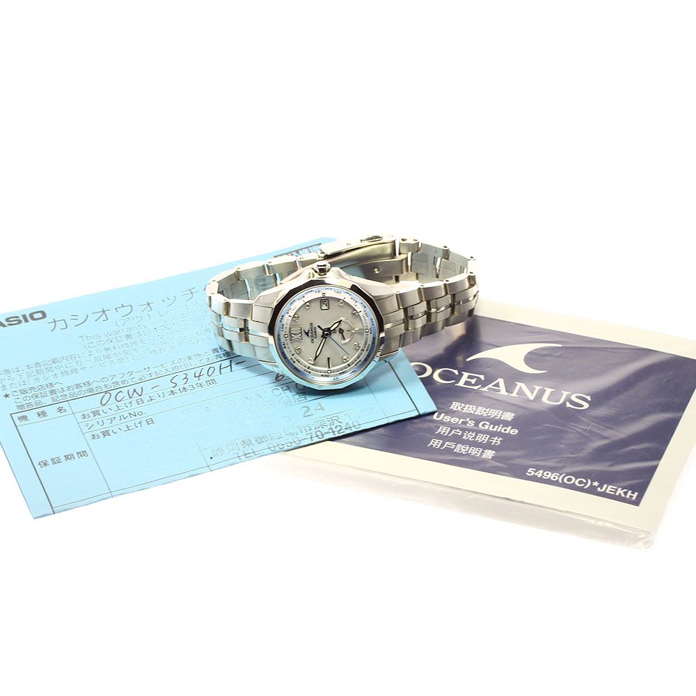 カシオ CASIO OCW-S340H-7AJF オシアナス 8Pダイヤ ソーラー電波