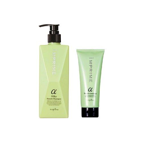 ナプラ インプライム シルキースムース アルファ シャンプーα 750ml トリートメントα 200g 2点セット