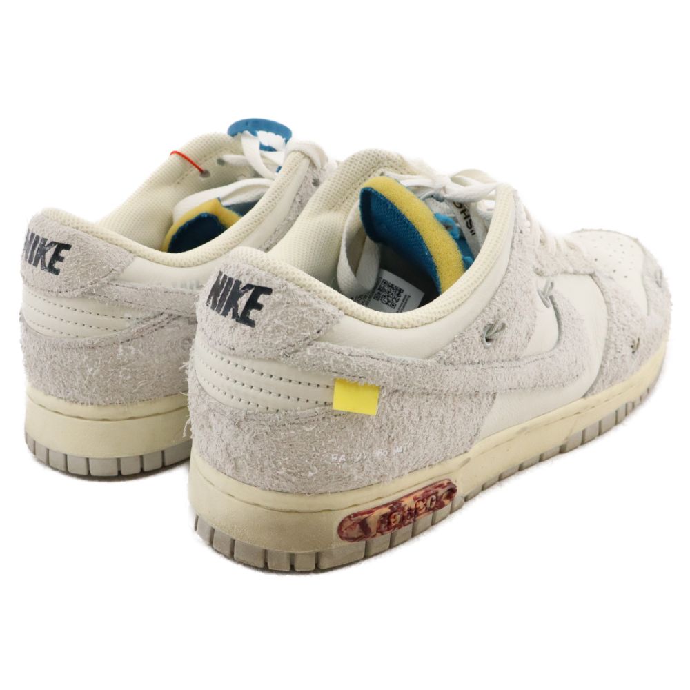 NIKE (ナイキ) ×OFF WHITE DUNK LOW The 50 Collection Lot 19 オフホワイト ダンク ローカットスニーカー グレー US9.5/27.5cm DJ0950-119