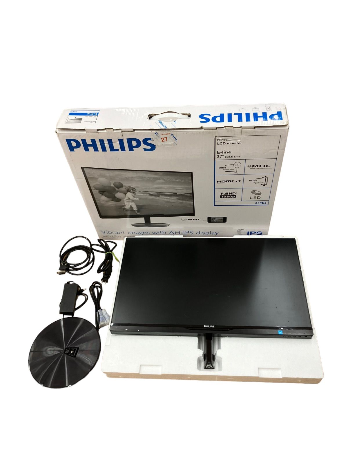 PHILIPS 274E5PHILIPS 274E5 27型ワイド 超薄型 AH-IPS
