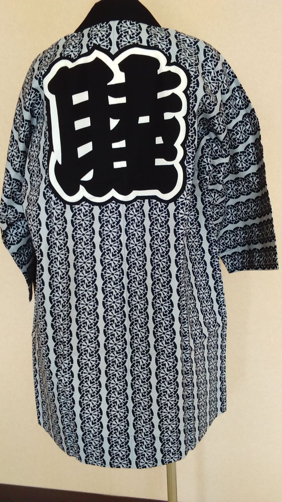 祭り袢纏 睦 藍染 車輪つなぎ模様 店頭価格12000円