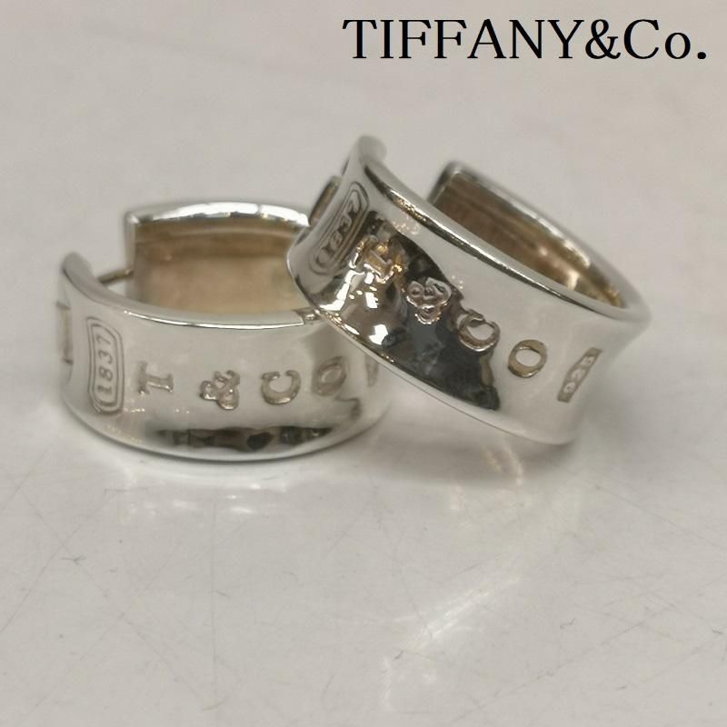 TIFFANY-Co. ティファニー アクセサリー ピアス 1837 ワイド ナロー フープ シルバー ピアス SV925