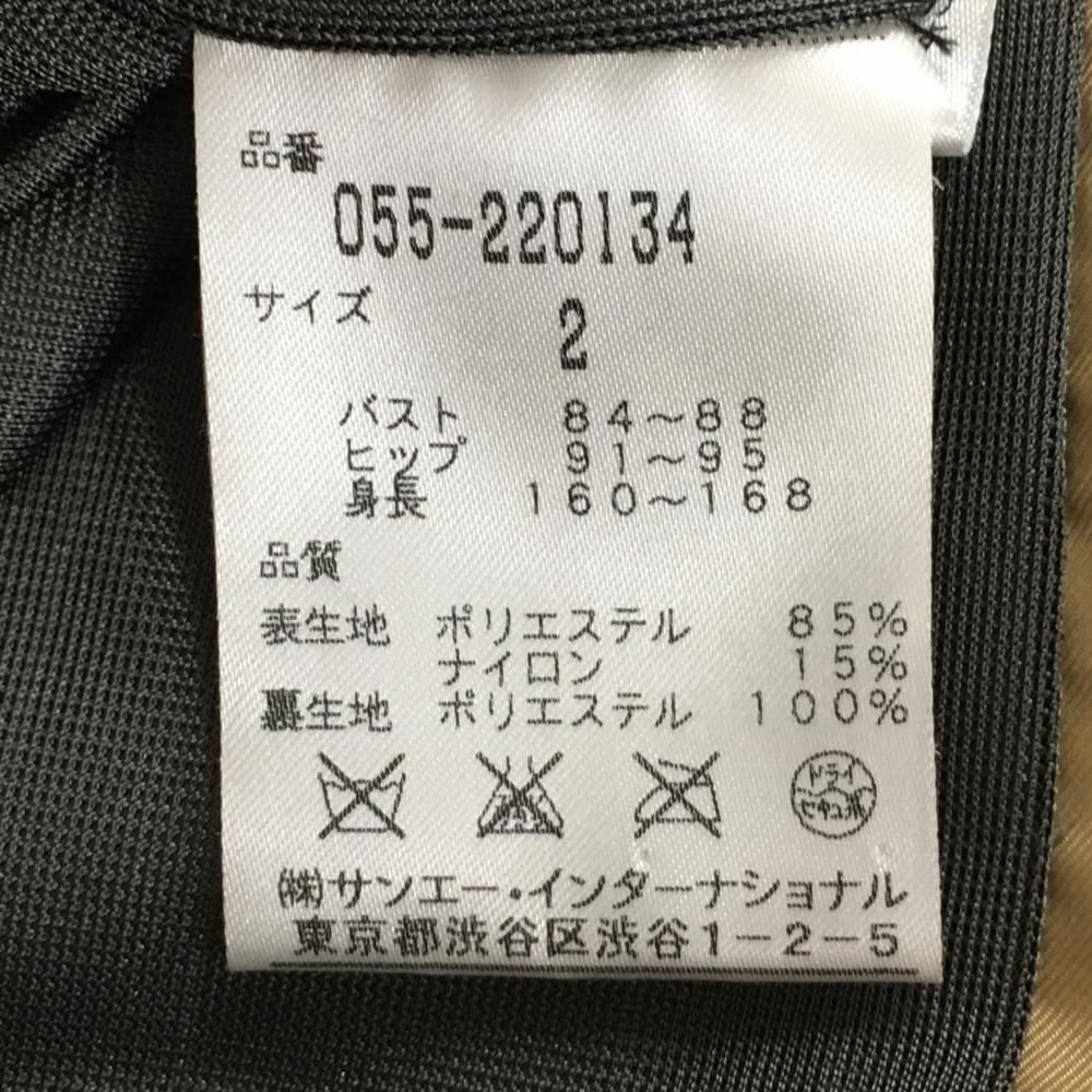 パーリーゲイツ ジップパーカー ライトブラウン系×ピンク 蓄熱裏地