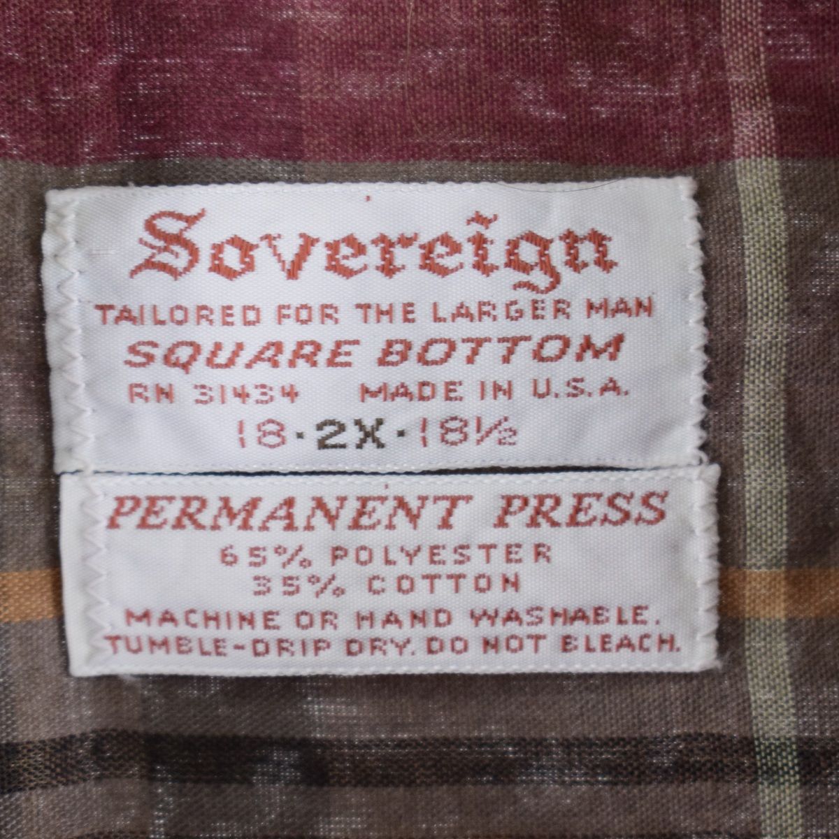 60年代 Sovereign 長袖 チェックシャツ USA製 メンズM ヴィンテージ /eaa351924