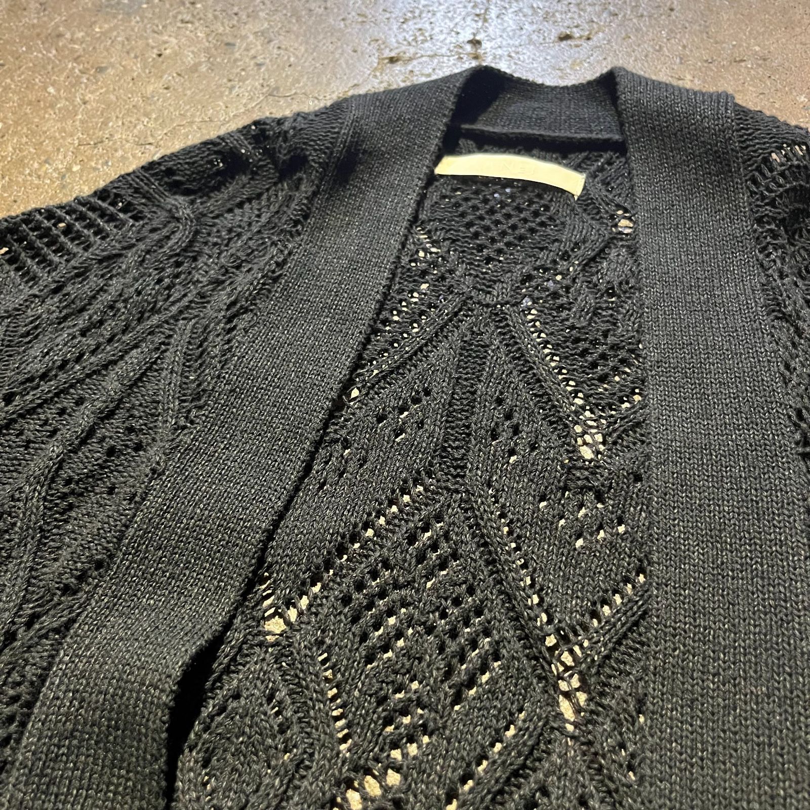 ANEI 24ss HAORI CARDIGAN RENEE LACE BLACK アーネイ 2024ss ハオリ  display picture 1