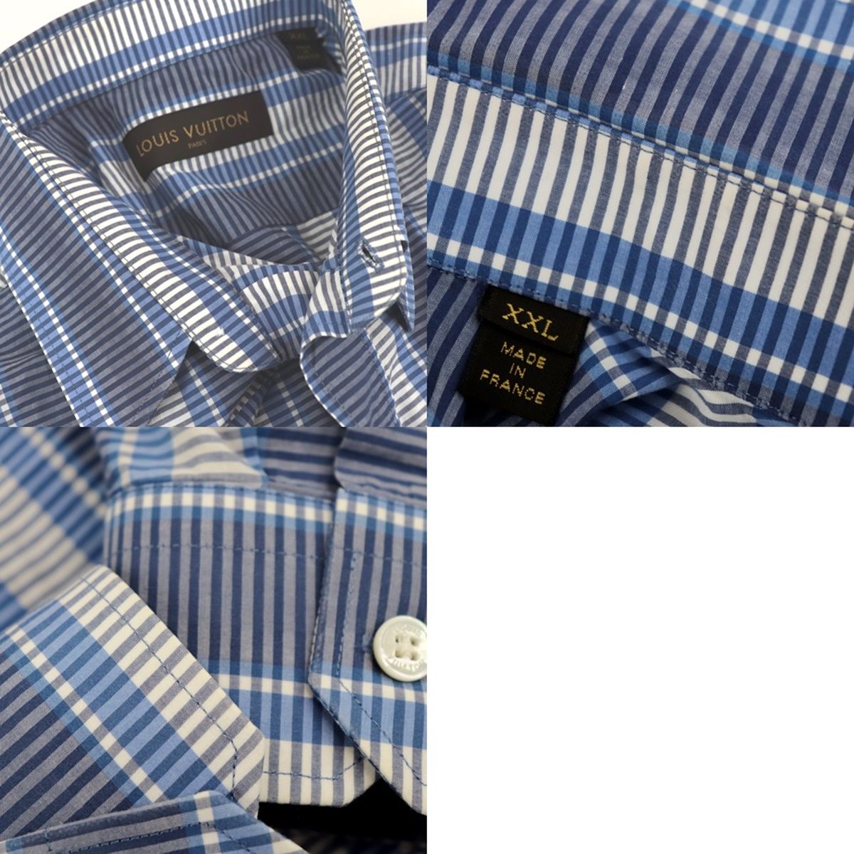 LOUIS VUITTON ストライプ長袖シャツ 42 16 1/2 ルイ・ヴィトン(LOUIS VUITTON)ルイ・ヴィトン ストライプシャツ