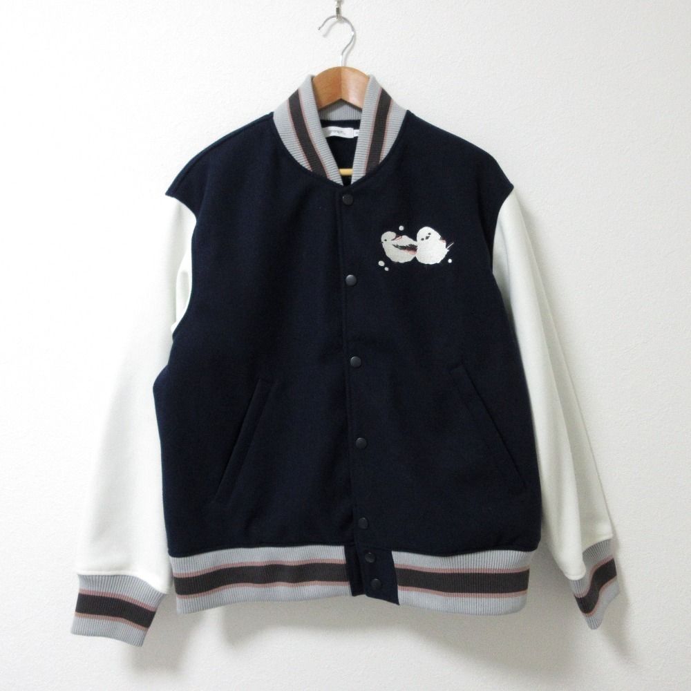 新品未使用 シマエナガ｜スカジャン グラニフ graniph ブルゾン シマエナガ｜スカジャン｜ユニセックス｜グラニフ(graniph)公式