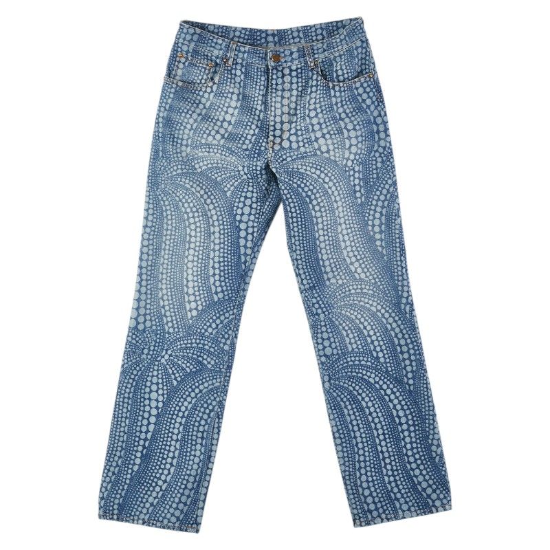 ルイヴィトン LOUIS VUITTON ブラウン ウールデニム パンツ LOUIS VUITTON (ルイヴィトン) 21AW モノグラム ワークウェア