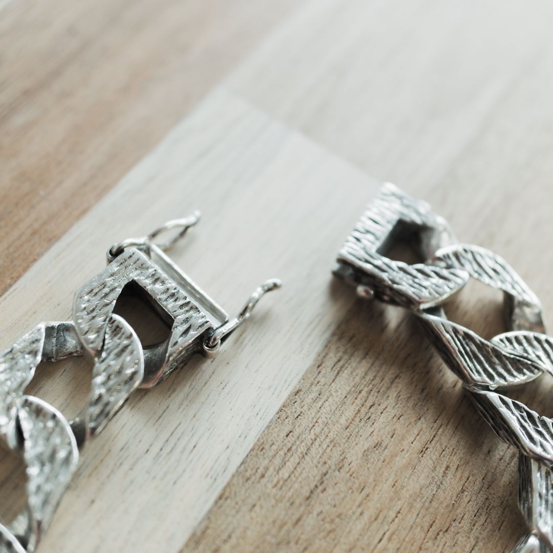 1978 イギリス製　ヴィンテージ　IDブレスレット　シルバー925 英国 1978年 イギリス製 ヴィンテージ IDブレスレット シルバー