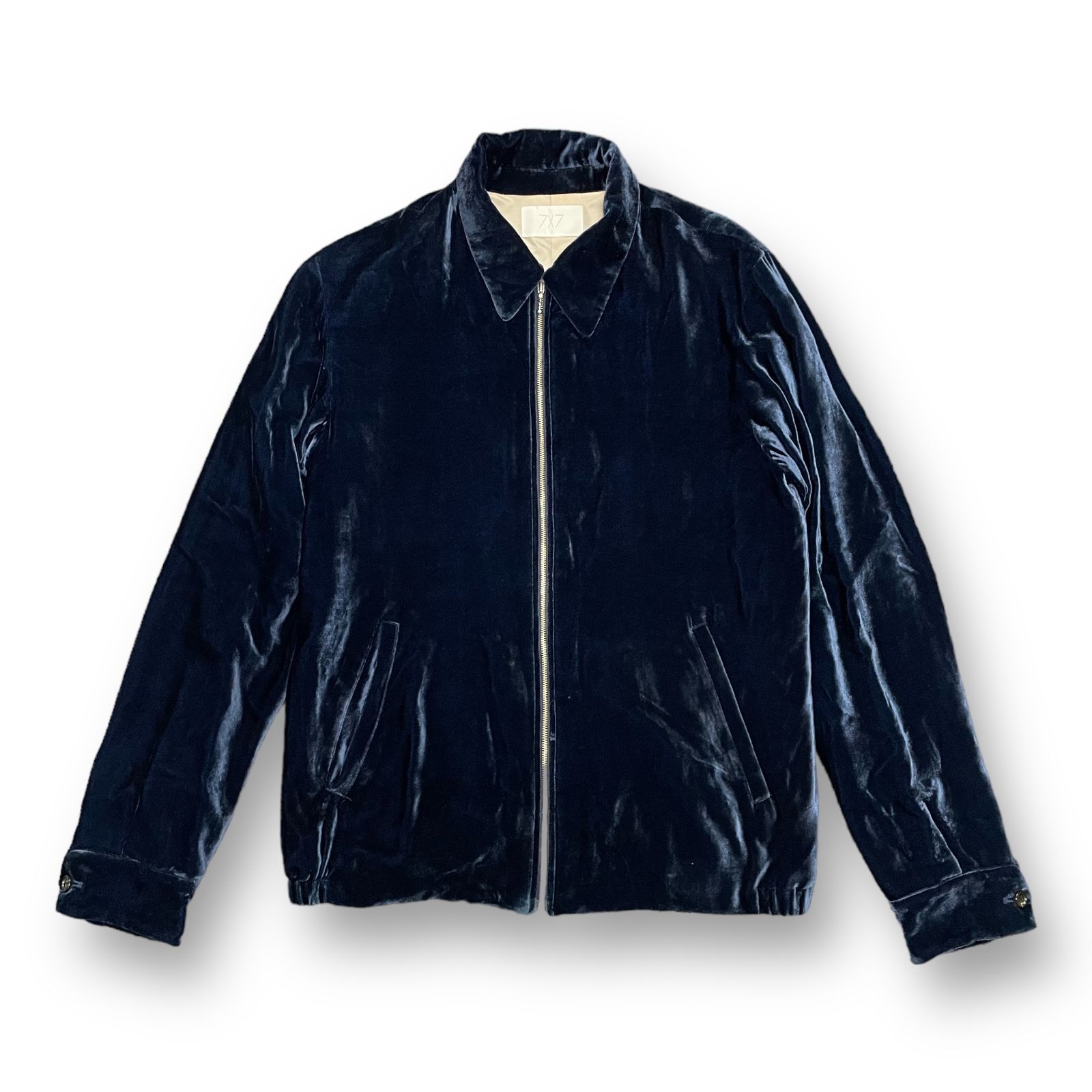 ジャケット・アウター velours jacket 7×7 16AW VELVET JACKET ベルベット ジップ ジャケット ベロア