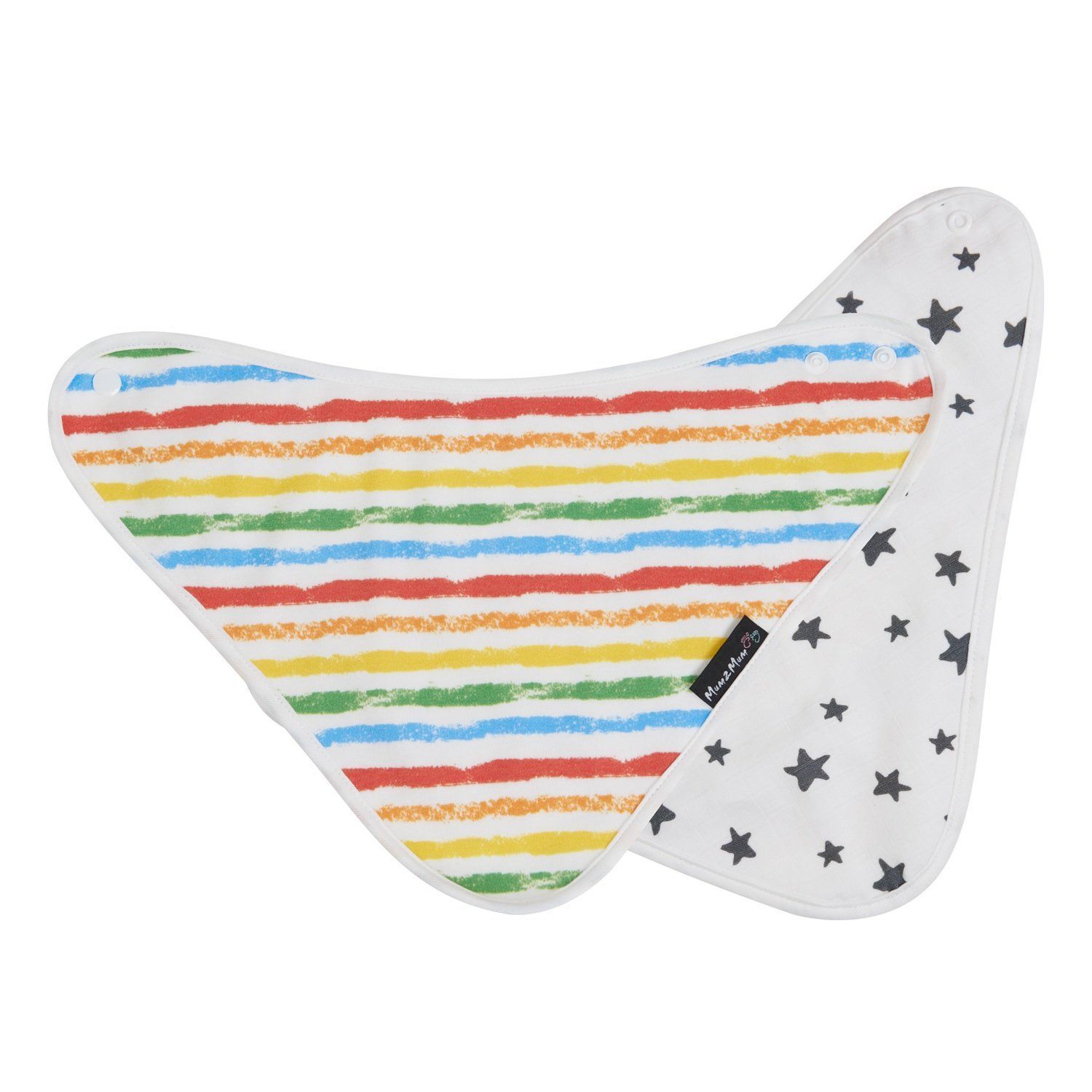 Mum 2 マムトゥーマム バンブーバンダナビブ カラフルストライプ