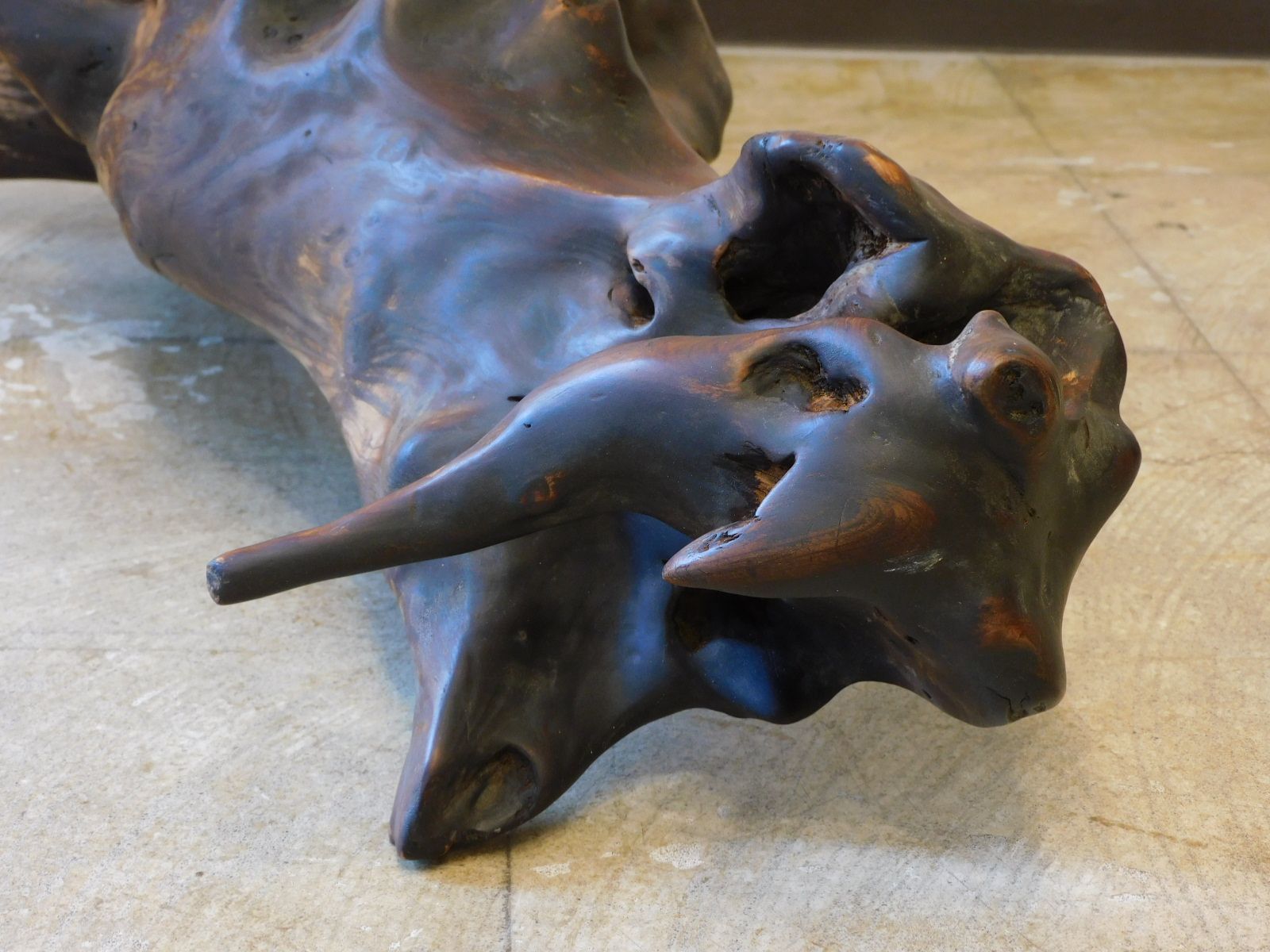 ふるい変木 HK-a-04847 / オブジェ 民藝 古民芸 フォークアート 彫刻