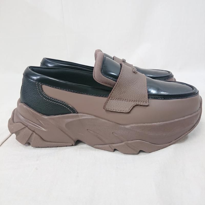 極美品 PUMA プーマ ローファー 超厚底ボリュームソールマットレザー おしゃれ☆PUMA LOAFYR ローファー シンプル 厚底 上品 上質