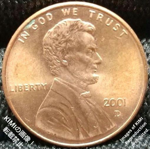 1セント硬貨 2001 D アメリカ合衆国 リンカーン 1ペニー 貨幣芸術 Coin