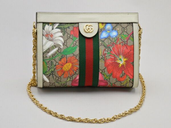 グッチ GUCCI ショルダーバッグ オフィディア GG スモール 花柄 PVC 