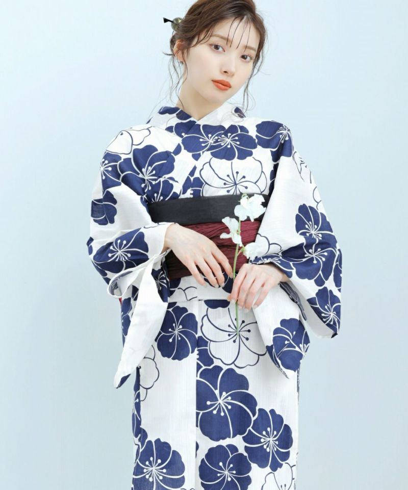 Dita 浴衣 はんなり梅重ね 2025 浴衣5点セット(ゆかた・帯・下駄・着付けマニュアル