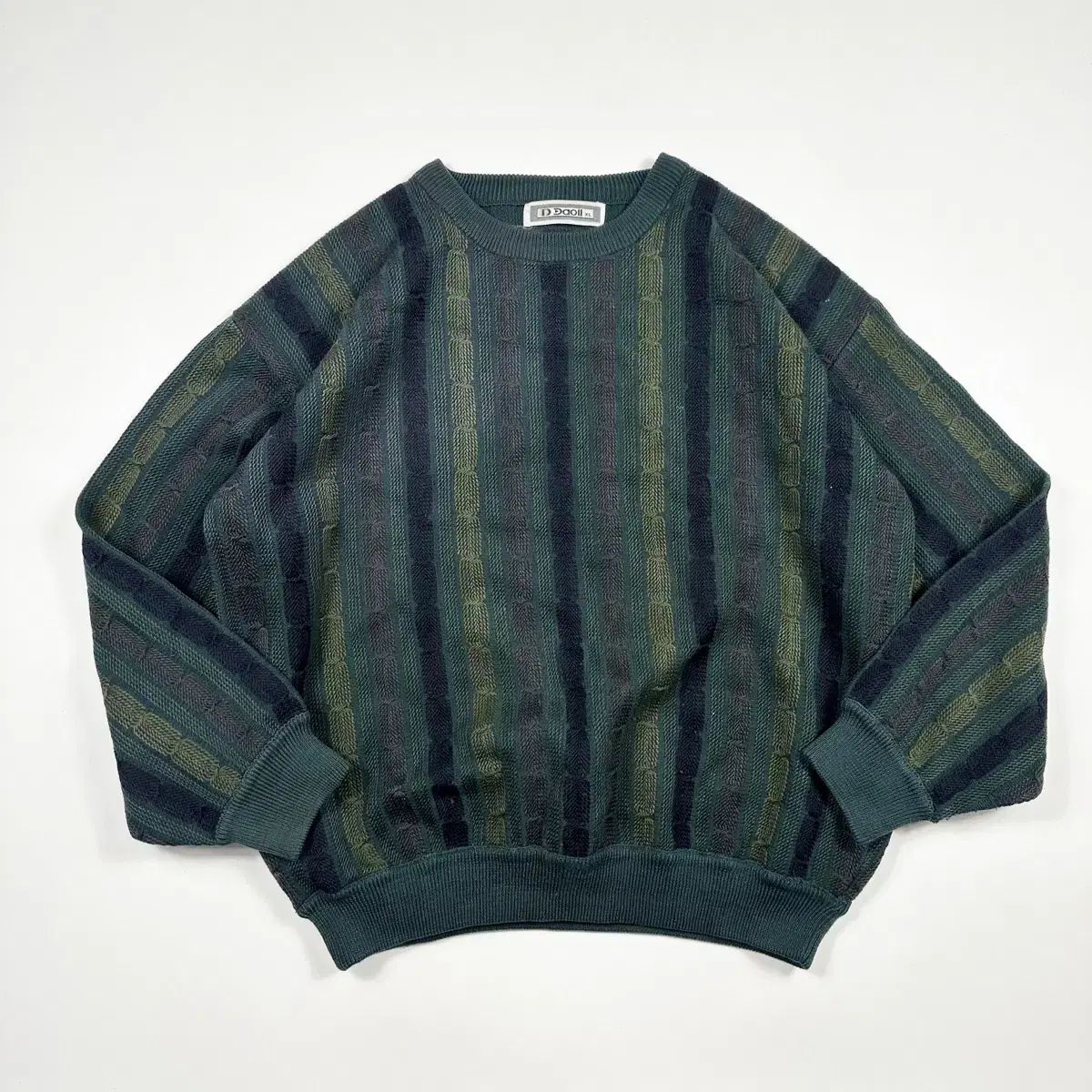 【雷市場（ポンジャン）商品韓国直送】 （ XL ） VTG ヴィンテージ オーバーサイズ ケーブル編みニット