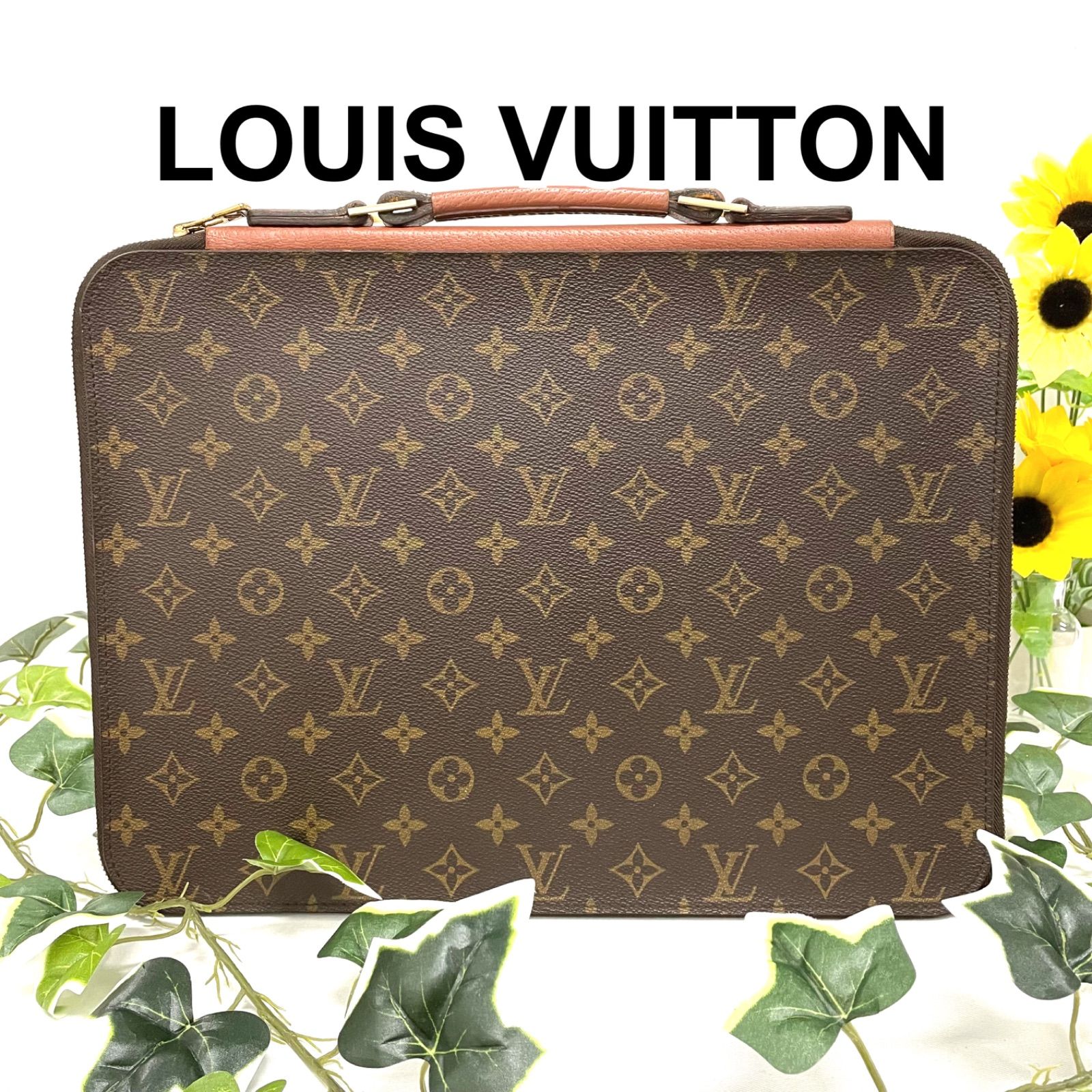 Louis Vuitton ルイヴィトン モノグラム ポッシュ ドキュマン ポワエ二 PCケース ブラウン - メルカリ