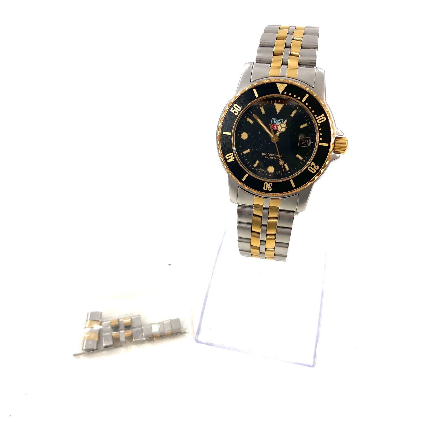 タグホイヤー　プロフェッショナル　腕時計　925.213 メンズ　ブラック TAG Heuer タグホイヤー Professional プロフェッショナル200m 925.213