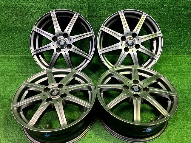 社外 ﾉｰﾄ ホイール アルミ シルバー 15インチ 5.5J 4穴 4本 100 43