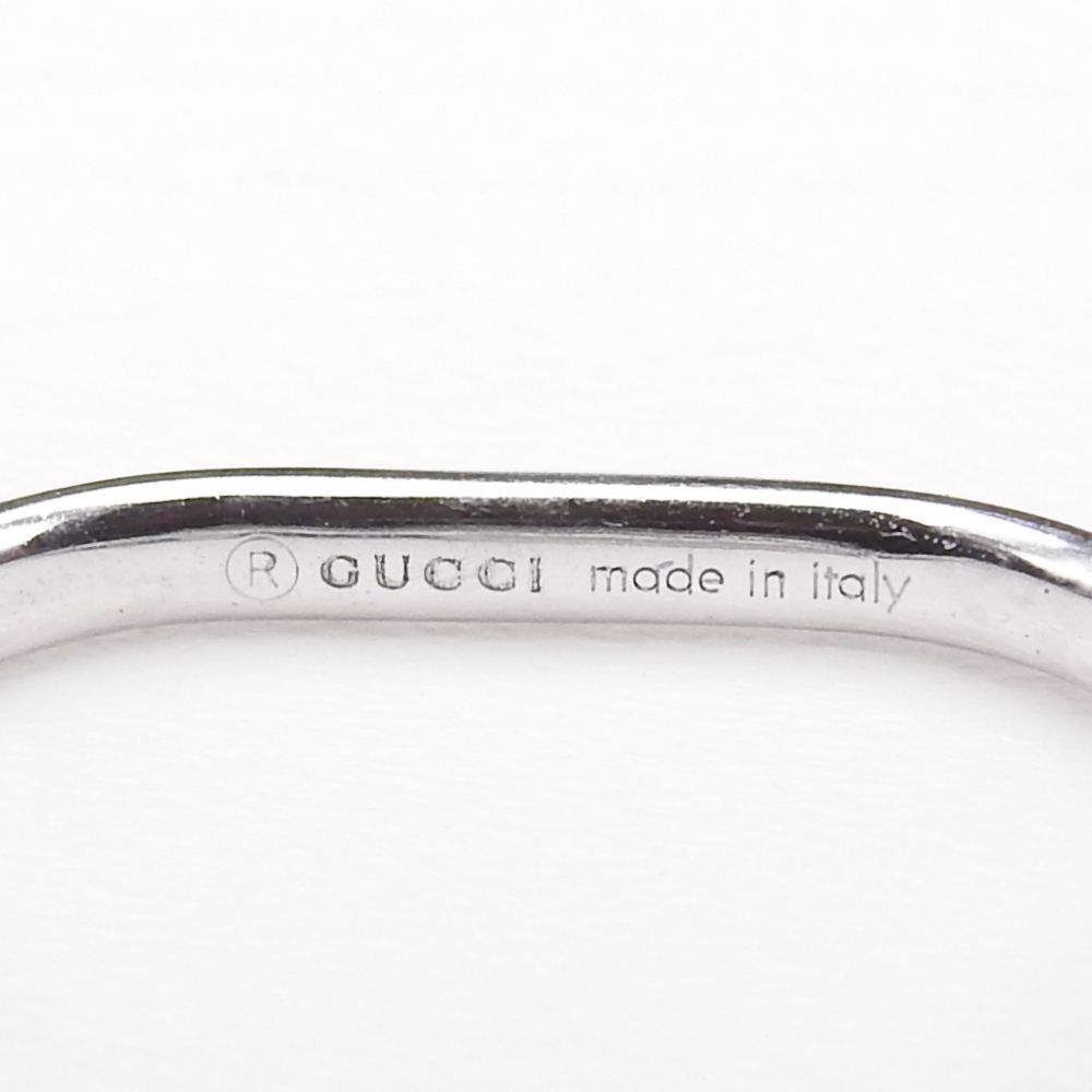 希少】GUCCI ホワイトゴールド アイコンハートリング 13号 750