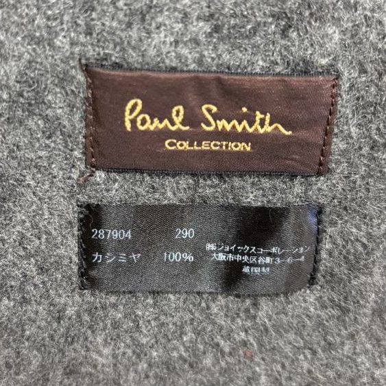 Paul Smith ポールスミス メンズマフラー カシミヤ100 ニットマフラー