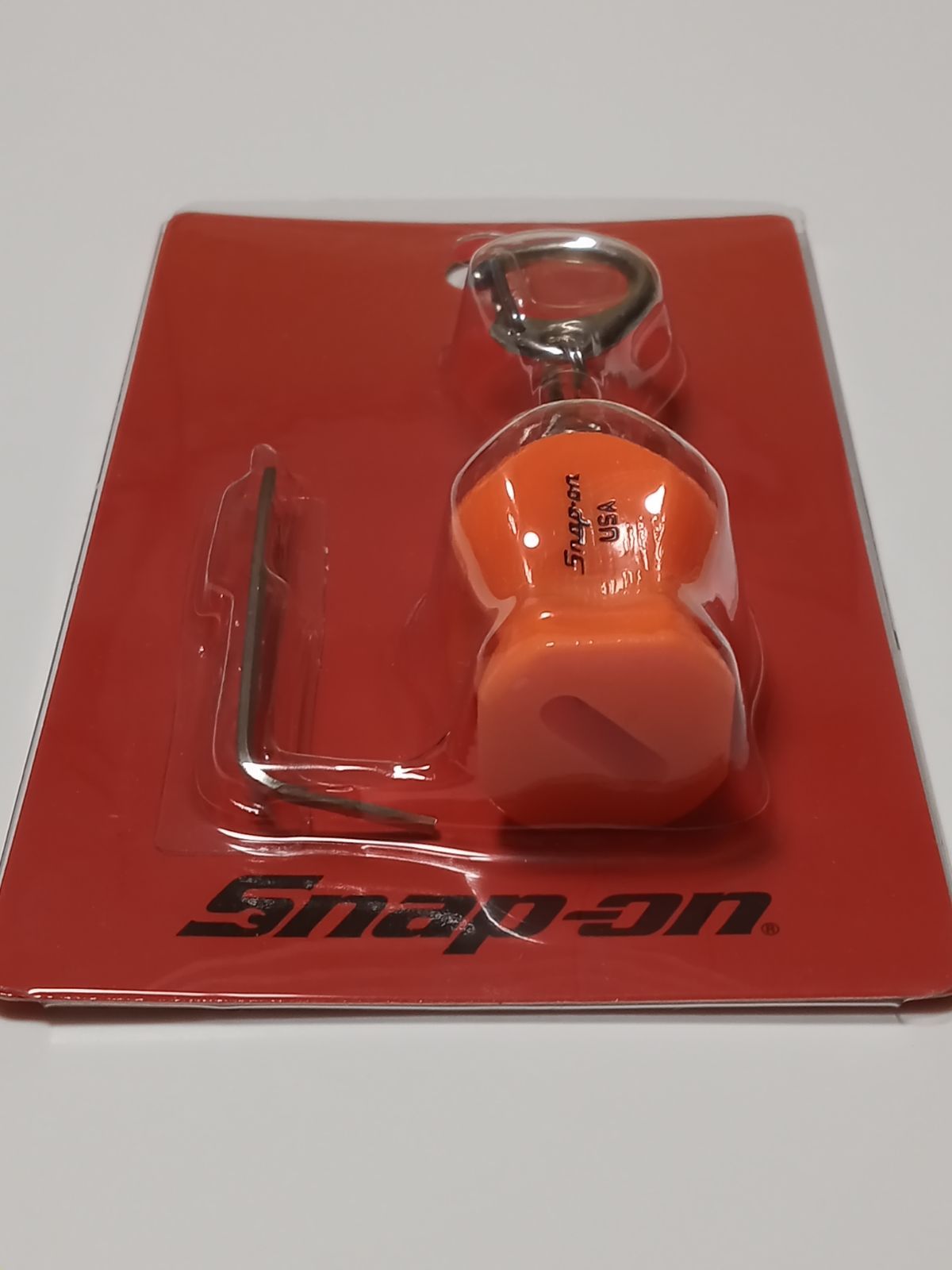 スナップオン グリップキーホルダーミニ Snap-on オレンジ BRIGHTFACE_UK