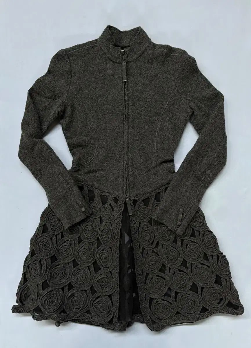 エンポリオアルマーニ ヴィンテージ ウール ニット ジップアップ ONE PIECE