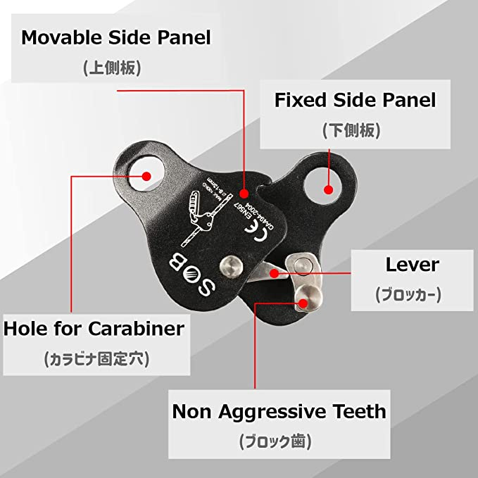 日本未発売 Lixada マイクロプーリー シンプルアセンダー ベアリングモバイルサイド クライミングプーリー 登山 運搬 輸送 クライミング用 