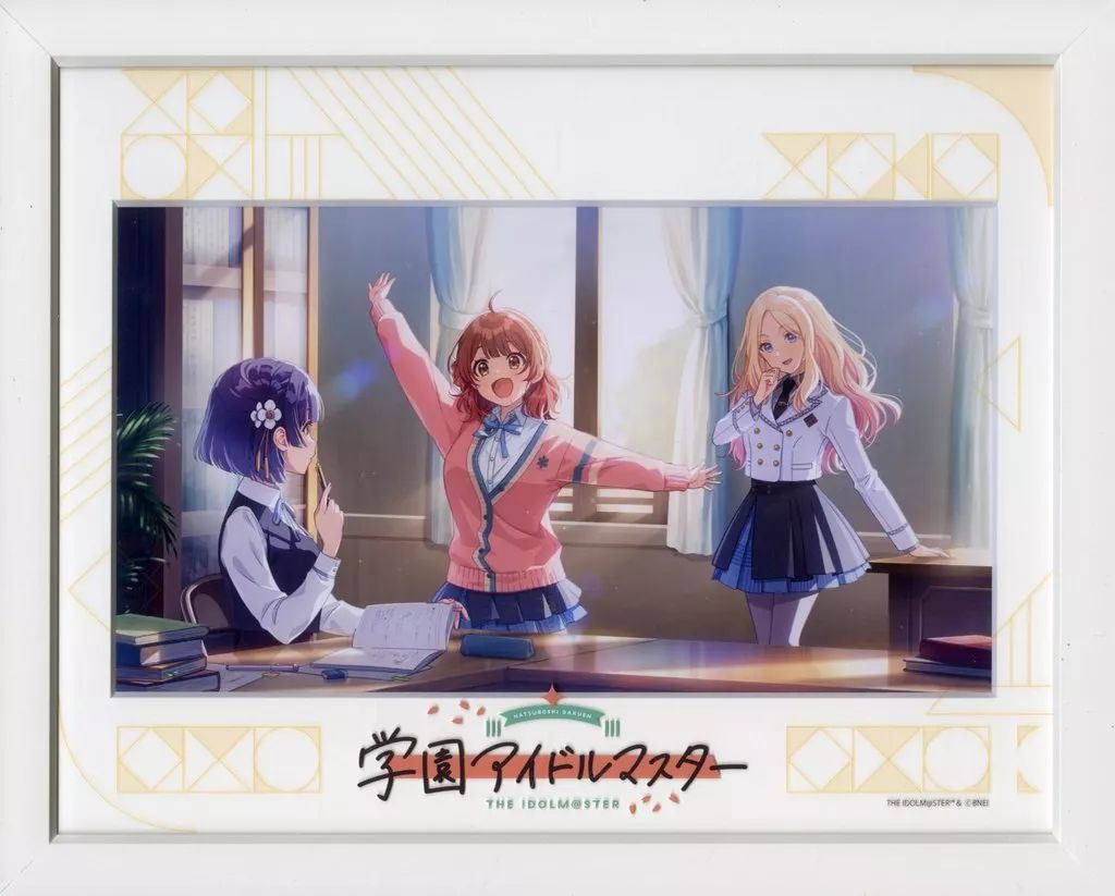 キャラクターグッズ 【】原画イラストボード 付属品付)学園アイドル