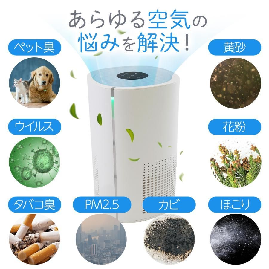 空気清浄機 小型 花粉症 除菌 消臭 省エネ 花粉対策 脱臭機 たばこ用
