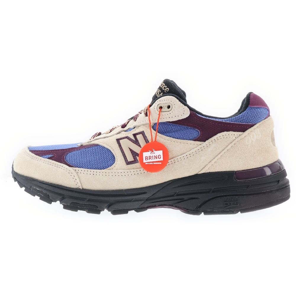 New Balance (ニューバランス) AIME LEON DORE MADE IN USA エメレオンドレ 993 トープ ローカットスニーカー シューズ ベージュ/ブルー US9.5/27.5cm MR993ALL