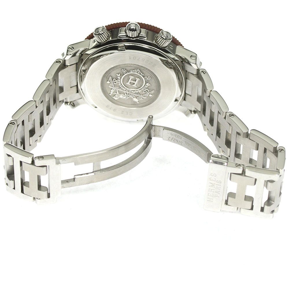 エルメス HERMES CL2.918 クリッパーダイバー クロノグラフ クォーツ