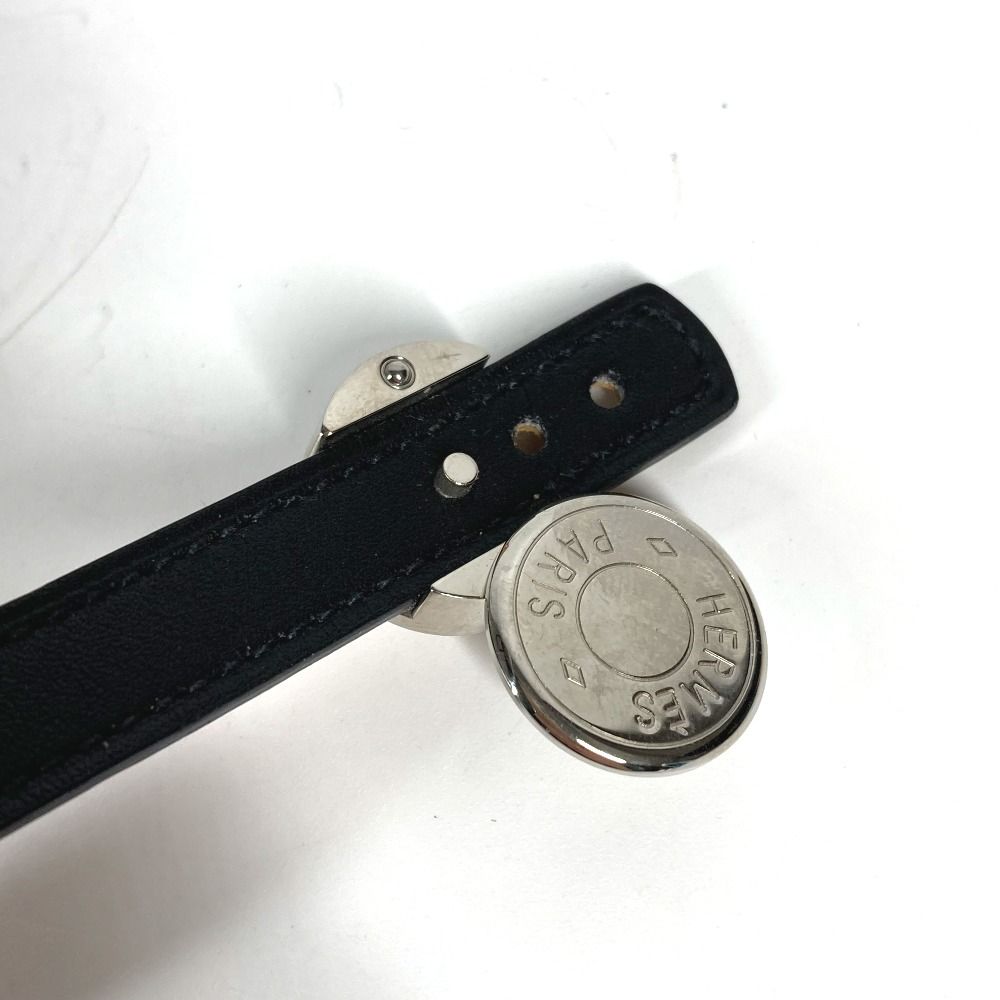 HERMES エルメス セリエダブルレザーブレスレット ブラック HERMES エルメス ブレスレット セリエ ダブル レザー - メルカリ