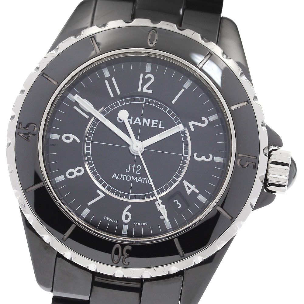 シャネル CHANEL H0685 J12 黒セラミック 38MM デイト 自動巻き メンズ_886588