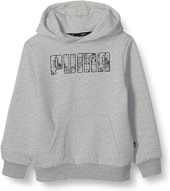 驚きの破格値，格安 【新品】【ジュニアサイズ】puma（プーマ）長袖 カジュアルウェア キッズ・ジュニア KAフーディーFL スウェットパーカー　ミディアムグレーヘザー　585281-03 パーカー