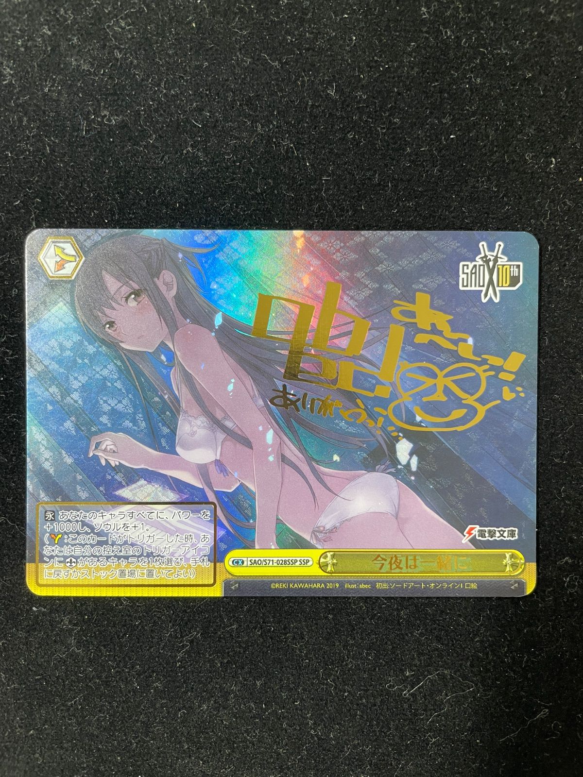 今夜は一緒に 2020 028 SSP ソードアートオンライン SAO サイン アスナ